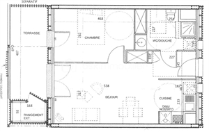 t2 à la vente -   33320  EYSINES, surface 42 m2 vente t2 - UBI423976945